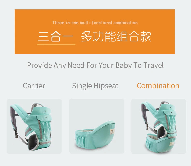 Babytrage 2025: Baby Hipseat Kangaroo Rucksack Mochila Breathable Ergonomic - Baby Carrier Hip Seat Baby Sling Wrap Collection