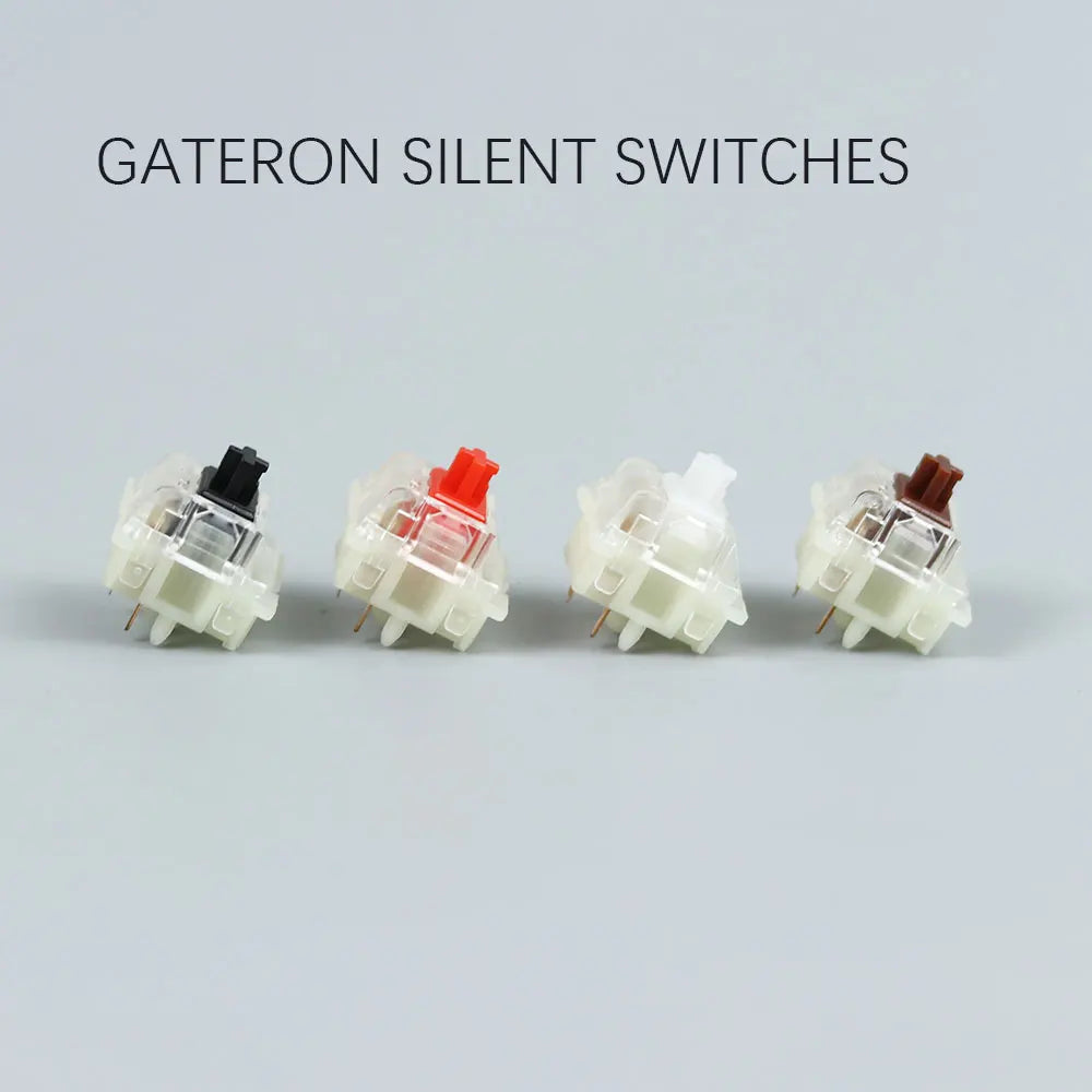 Tastatur-Switches 2025: Gateron Silent Black Red Clear - 5pin Transparent MX Compatible Collection
