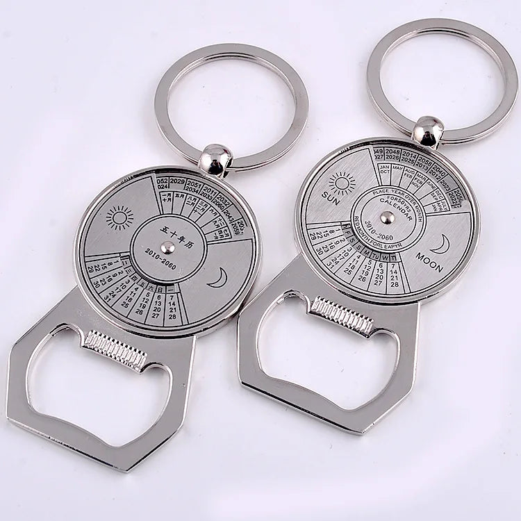 Perpetual Kalender Schlüsselanhänger - Metall 5cm Neu