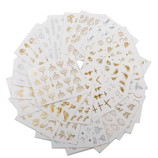 LunaNail Pro Wassertransfer Sticker - 30 Blatt A6 Dünn