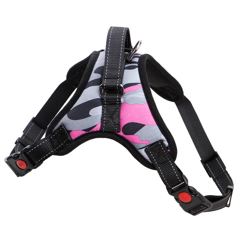 Nylon Heavy Duty Hund Haustier Geschirr Halsband Verstellbar Gepolstert Extra Groß Mittel Klein Hund Geschirre Weste Husky Große Hunde Produkte
