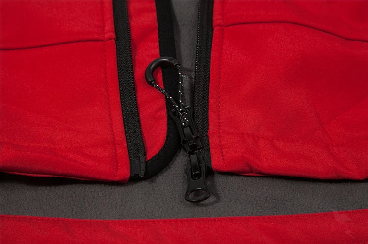 Wasserdichter Softshell-Mantel für Männer mit Custom-Print - Outdoor-Hoodie für Hiking, Skiing und Camping