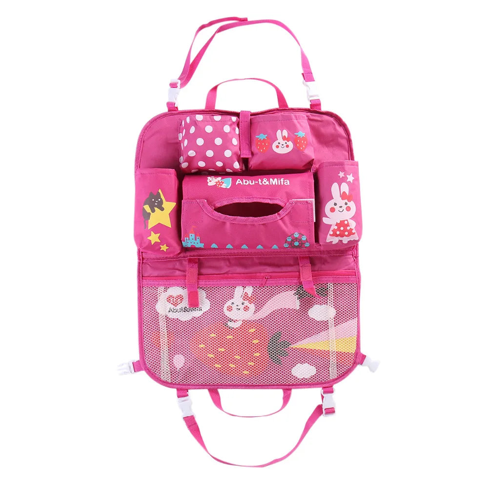 Cartoon Car Seat Back Storage Hang Bag Organizer Car styling Baby Product Varia Stowing Tidying Automobile Interior Accessories