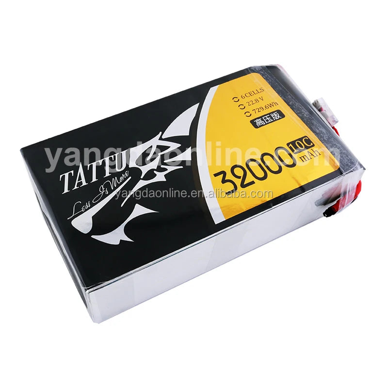 Tattu 32A 22.8V 10C 6S1P High Voltage Lipo Battery for UAV