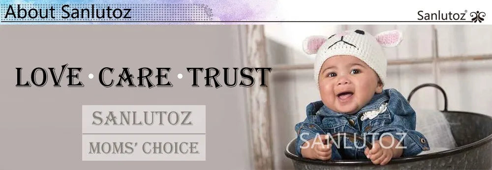 Pantaloni elastici Sanlutoz JIT2062, mărimea 1, cu nasturi din bumbac