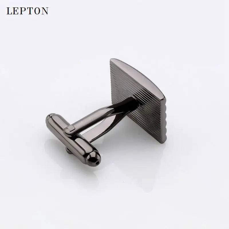 LEPTON LEPC0072 Manschettenknöpfe - Schwarz 5 Paar Kupfer