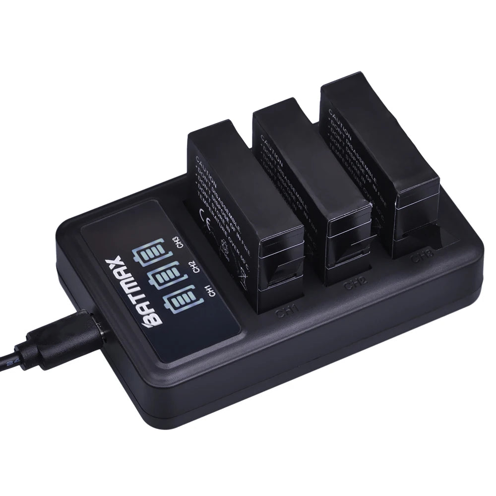 Batmax AHDBT-401 Ersatzakku Set - 4x1680mAh 3.7V USB