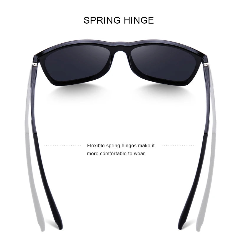 Ochelari de soare polarizați HD pentru bărbați MERRYS DESIGN, ochelari de soare sport pentru pescuit, protecție ochi, brațe din aliaj de aluminiu, protecție UV400 S8186