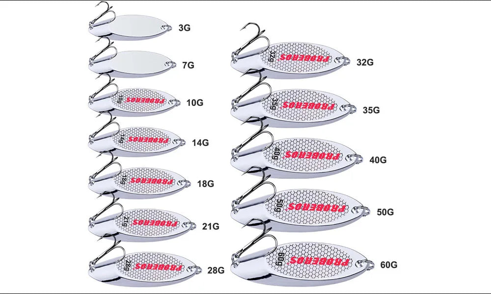 KMRESA A00181 Metall Spinner Löffel Köder - 3g-28g, Klein