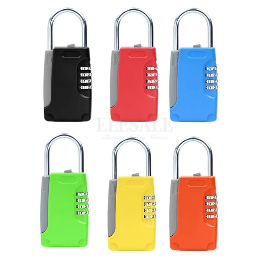 Schlüsseltresor 2025: High Quality Hidden Key Safe Box 4-Digital Password Combination Lock Hook Mini Metal Collection