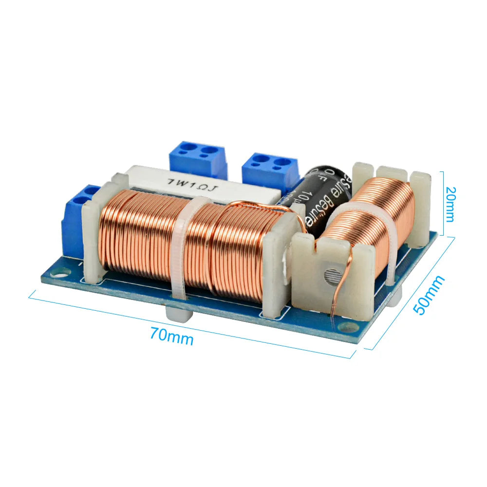 AIYIMA 2 Stück Lautsprecher 2-Wege Audio Frequenzweiche Höhen Bass 2 Einheit Crossover Filter 80W Bücherregal HiFi Lautsprecher Teiler