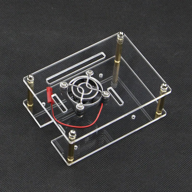 Raspberry Pi Gehäuse 2025: 3 Layer Acrylic Case Clear - Box Cover Cooling Fans DIY Cluster Collection