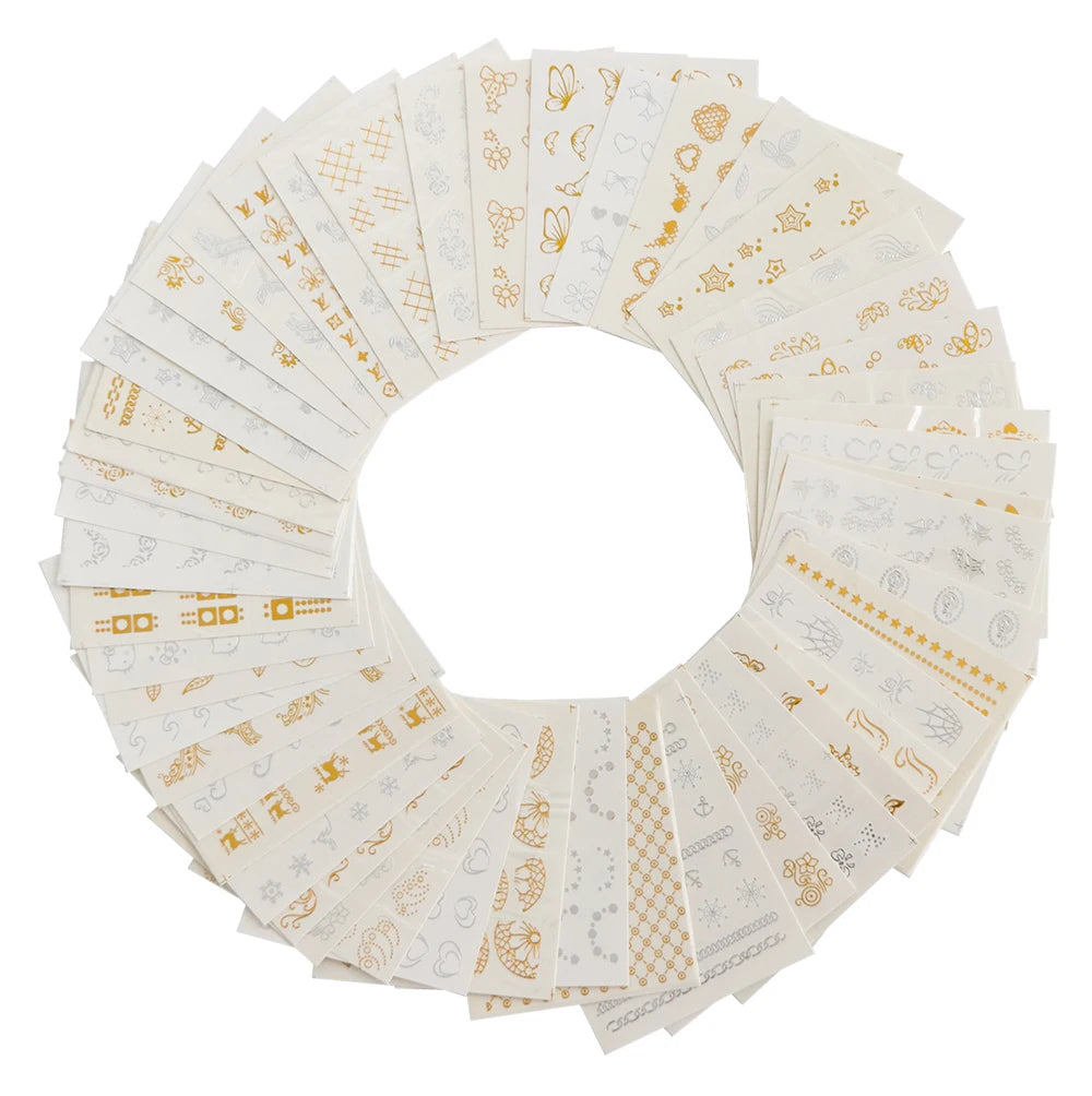 LunaNail Pro Wassertransfer Sticker - 30 Blatt A6 Dünn