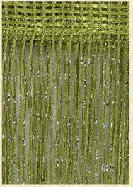 Shiny 3x2,6m Türteiler - Fadenvorhang, 260x300 cm Wohnzimmer