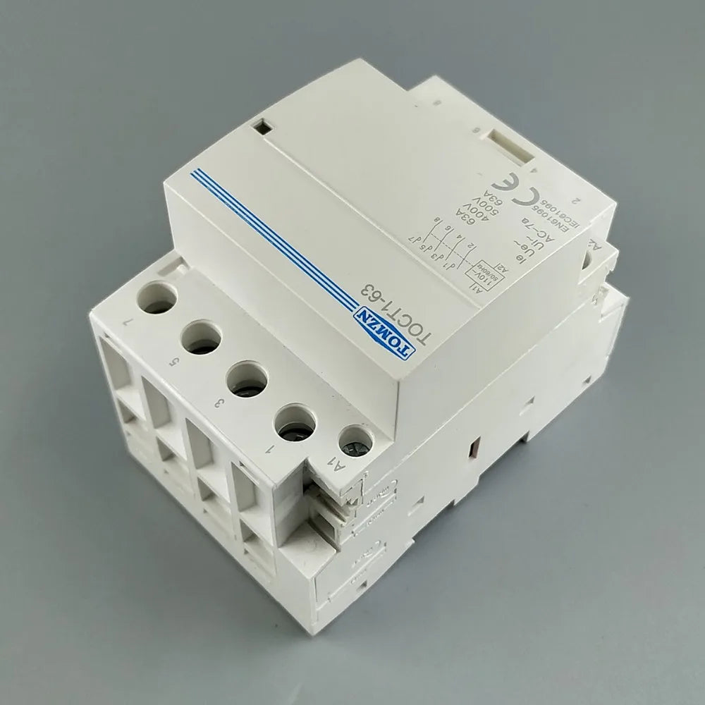 TOCT1 4P 63A 110V COIL 400V~ 50/60HZ Din rail Household ac Modular contactor  4NO or 2NO 2NC Contactors