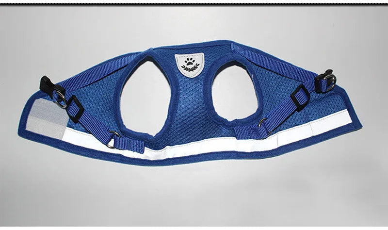 Reflektierend Katze Geschirr Leine Set 2025: YUDODO Nylon Mesh Kätzchen Welpen - Hunde Weste Geschirr Yorkies Mops S/M/L/XL Atmungsaktiv Verstellbar Schnell Lösbar