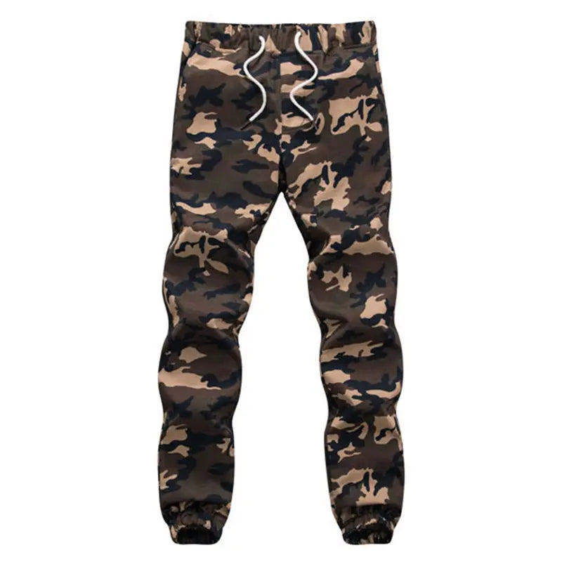 Pantaloni de trening UrbanCore Camo din bumbac - greutate medie S-XXL, Cargo