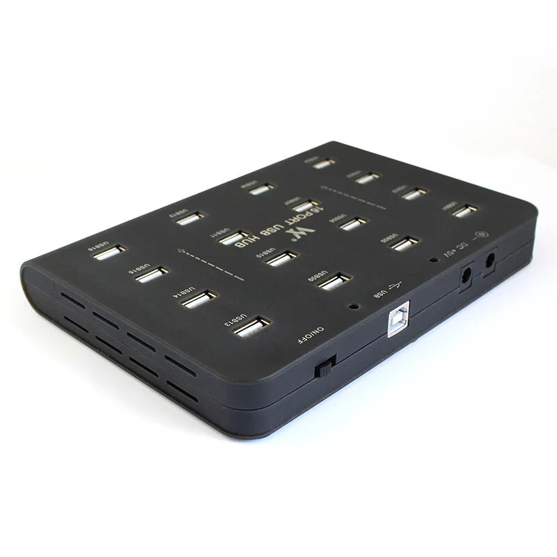 Benutzerdefiniert 16-Port Industrial USB Hub 2025 - Mit Powered Switch Ladegerät - Daten Sync Elektronische Geräte