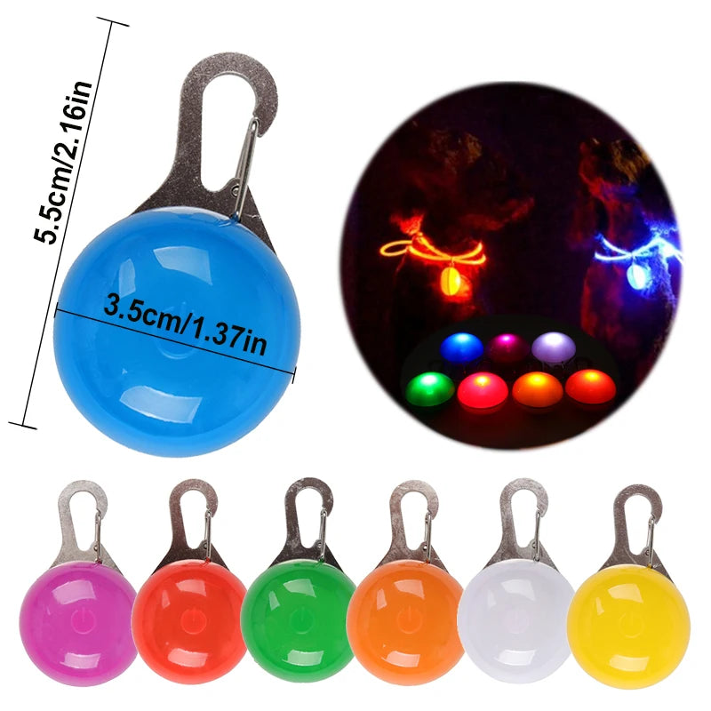 YUDODO Nylon LED Haustier Hund HalsbÀnder 2025: Nacht Sicherheit Blinkend Leuchtend Fluoreszierend - Tiere Hund Leine XS-XL 7 Farben Alle Jahreszeiten