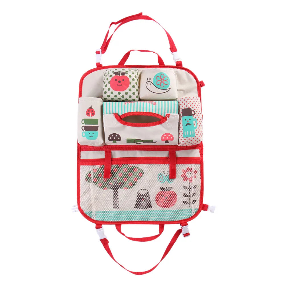 Cartoon Car Seat Back Storage Hang Bag Organizer Car styling Baby Product Varia Stowing Tidying Automobile Interior Accessories