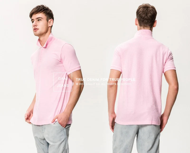 GAAJCN Polo Atmungsaktiv - Baumwolle Kurzarm Regular Fit