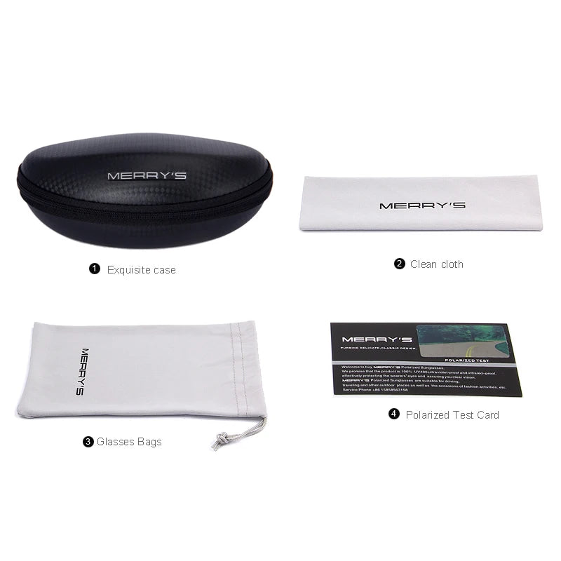 Ochelari de soare polarizați HD pentru bărbați MERRYS DESIGN, ochelari de soare sport pentru pescuit, protecție ochi, brațe din aliaj de aluminiu, protecție UV400 S8186