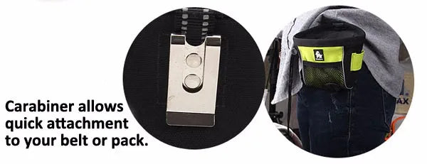 Truelove Tragbar Reise Hund Snack 2025: Leckerli Tasche Reflektierend 3M Oxford - Haustier Training Clip-on Beutel Gürtel Kot Spender 500ml-1.5L Orange Gelb