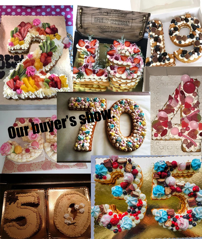 YOMDID HAUSTIER 0-8 Zahlen Kuchen Form 2025: Kuchen Dekorieren Werkzeuge Confeitaria Maker - Geburtstag Kuchen Gebäck Form Backen 4/6/8/10/12/14 Zoll CE/EU