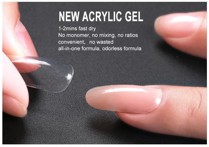 VENALISA Poly LED UV Gel Kit New Professional Nail Art UV LED 30g Manicure Nail Files Transparent Nail Tips Crystal Jelly Gel