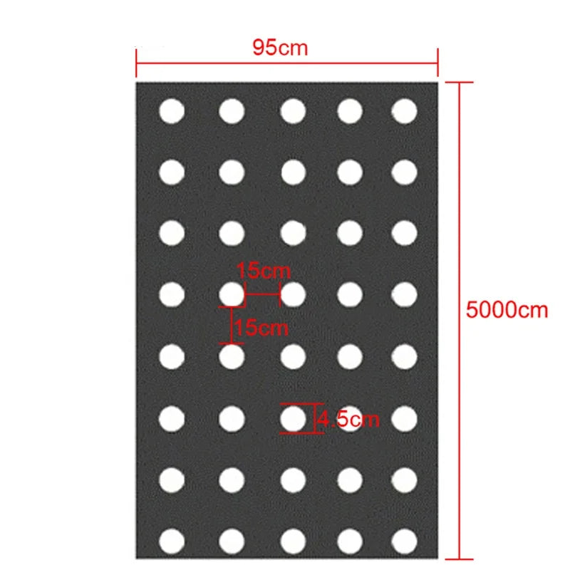 Choice TW-AF-042 Perforierte Mulchfolie - 95cm50m 0.02mm PE