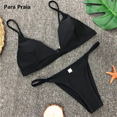 Para Praia 9 Farben Push Up Bikini - 85 Nylon 15 Spandex