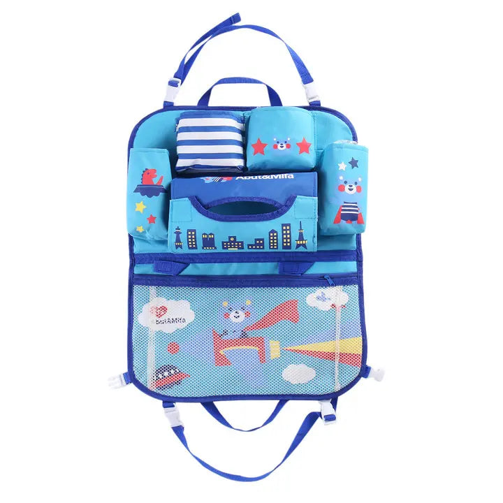 Cartoon Car Seat Back Storage Hang Bag Organizer Car styling Baby Product Varia Stowing Tidying Automobile Interior Accessories