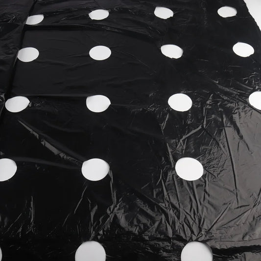 Tewango Perforierte Mulchfolie - 25m 0,95m 0,02mm 5 Löcher