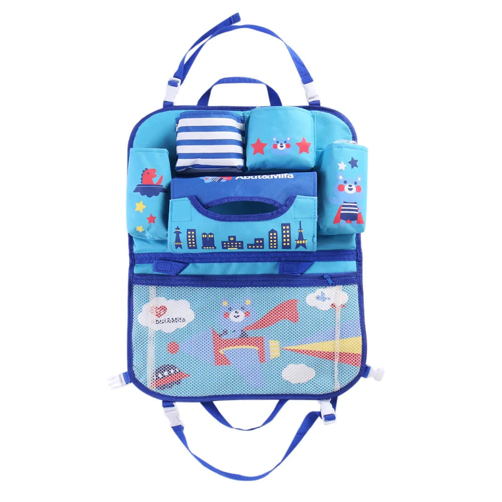 Cartoon Car Seat Back Storage Hang Bag Organizer Car styling Baby Product Varia Stowing Tidying Automobile Interior Accessories