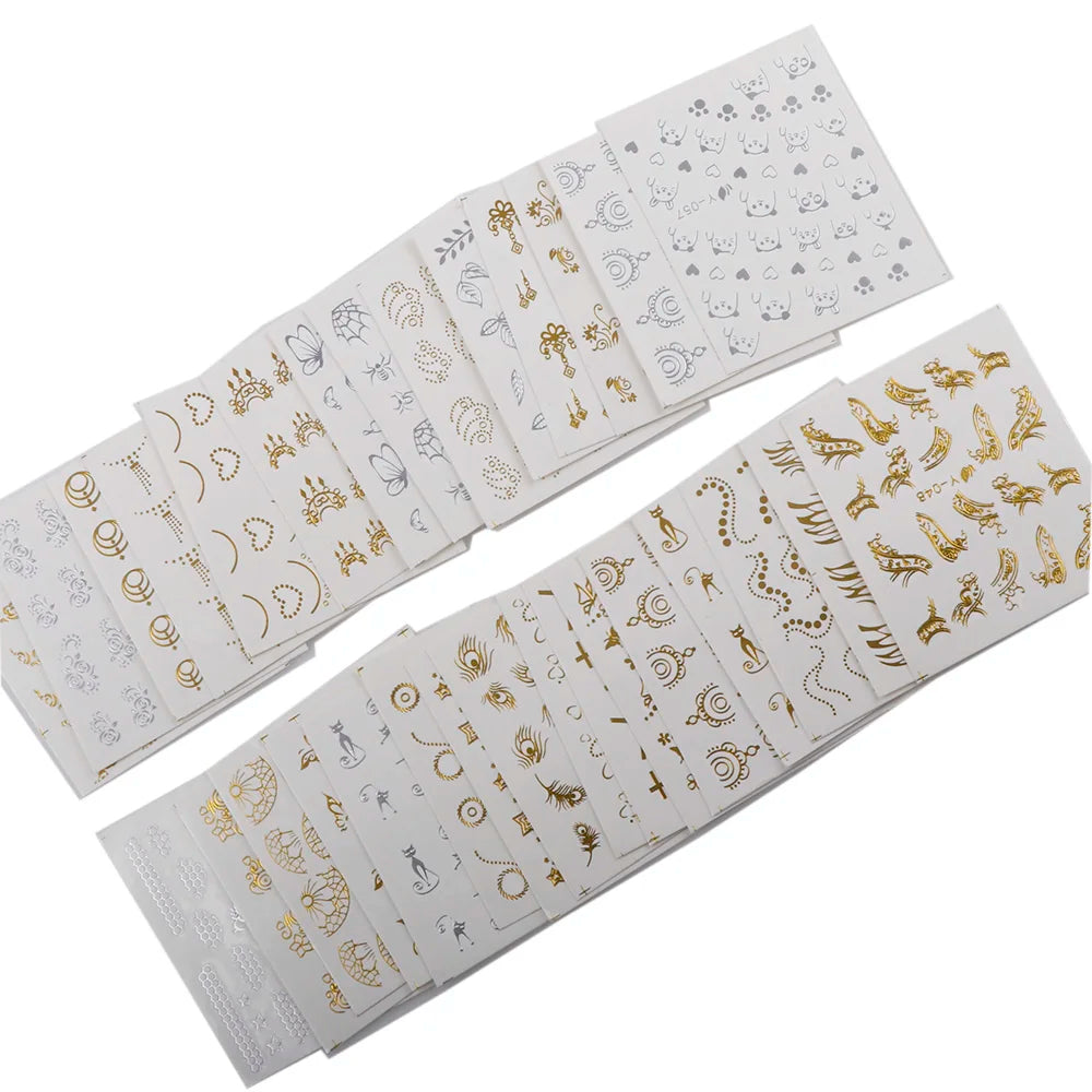 LunaNail Pro Wassertransfer Sticker - 30 Blatt A6 Dünn