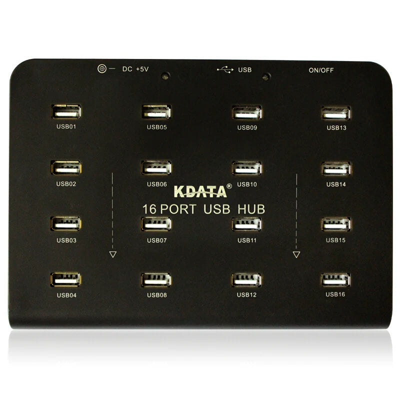 Benutzerdefiniert 16-Port Industrial USB Hub 2025 - Mit Powered Switch Ladegerät - Daten Sync Elektronische Geräte