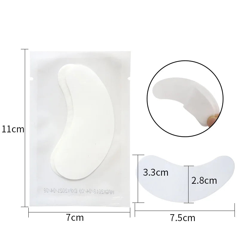 LashPro GelPads Augen Patches - 50 Paare Fusselfrei 7x3cm