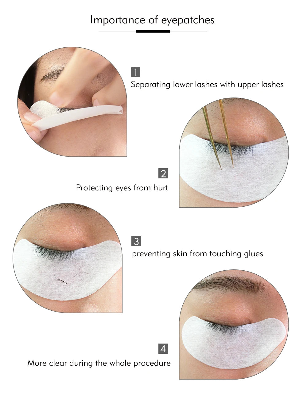 Korea Fusselfrei Patches Wimpern Unter Augen Pads Hydrogel Augen Patch für Wimpernverlängerung Patches Augen Make Up Werkzeuge