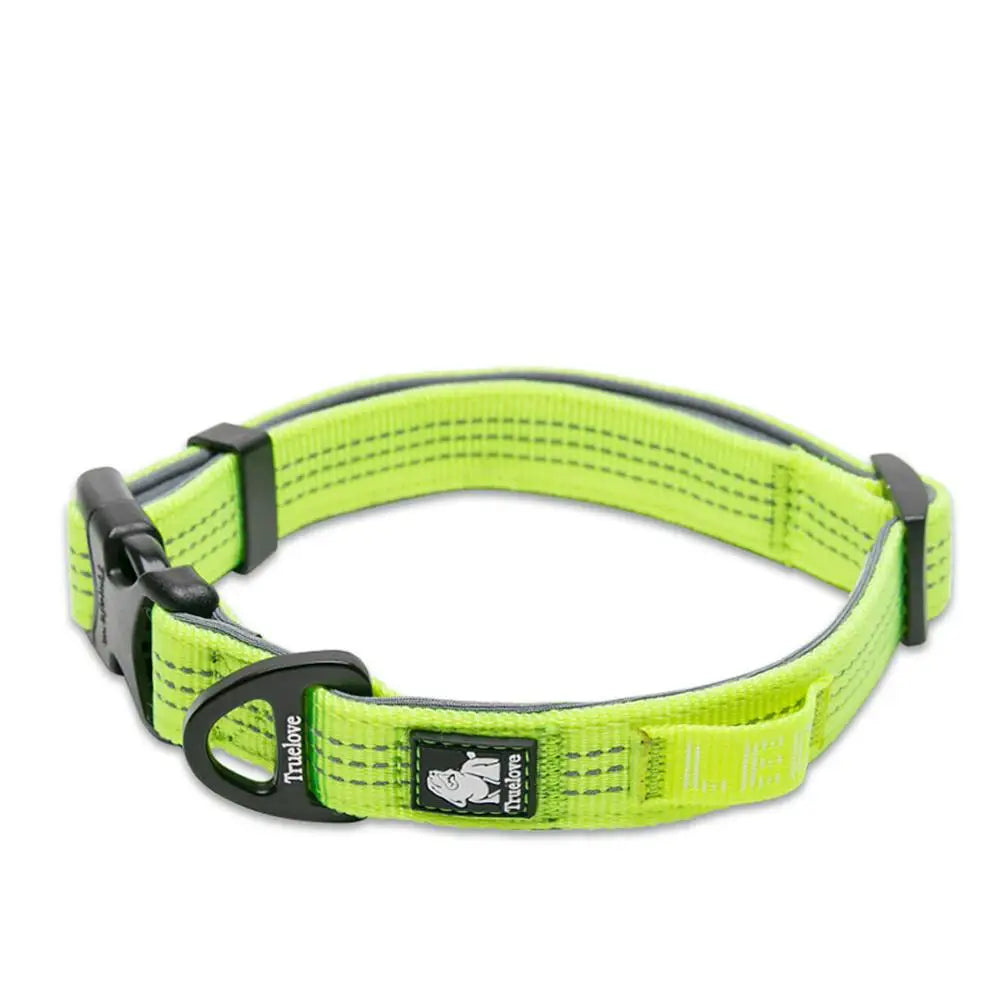 Truelove Dog Collars Set 3M Reflective Collar for Small Medium Large Dogs Puppy Adjustable Padded Soft Nylon Comfy Neck TLC5271