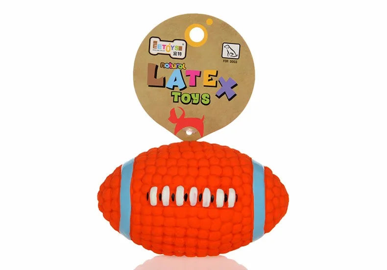 Hundespielzeug 2025: HOOPET Pet Dog Toy Balls Squeak Puppy Toys - Interesting Tennis Football Tooth Cleaning Toys Dogs Collection