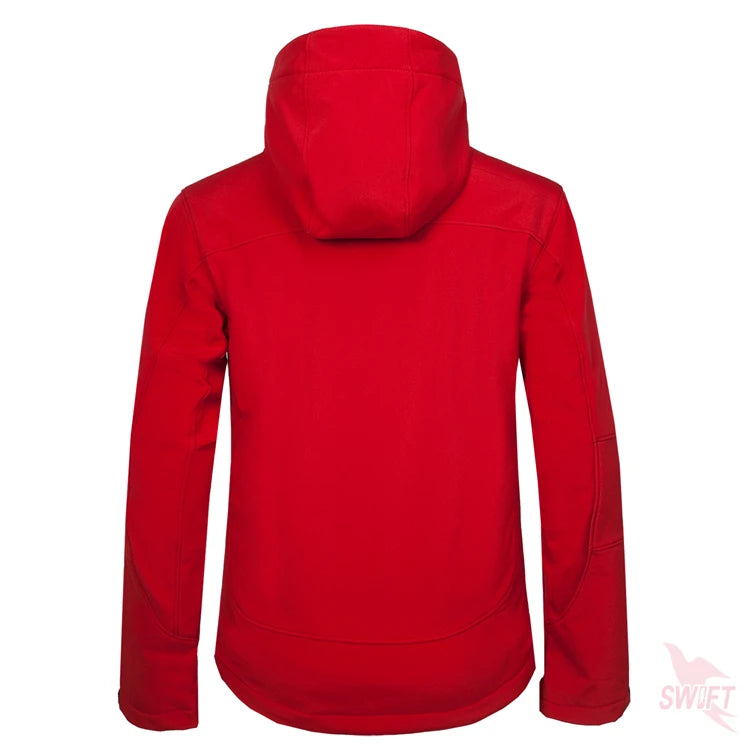 Wasserdichter Softshell-Mantel für Männer mit Custom-Print - Outdoor-Hoodie für Hiking, Skiing und Camping