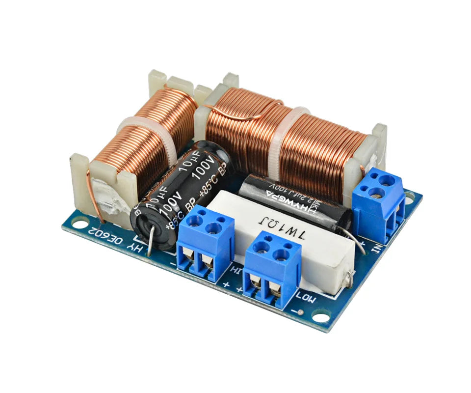 AIYIMA 2 Stück Lautsprecher 2-Wege Audio Frequenzweiche Höhen Bass 2 Einheit Crossover Filter 80W Bücherregal HiFi Lautsprecher Teiler