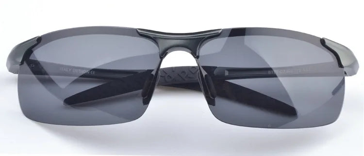 AORON Fahr-Polarisierte Sonnenbrille Herren Aluminium Magnesium Rahmen Sport Sonnenbrille Fahrer Retro Brille UV400 Anti-Blend