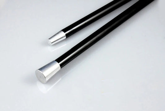 Aluminum Dancing Cane Stick (Silver/Black) Magic Trick Floating Magic Wand Close Up Street Stage Magic Props Accessories