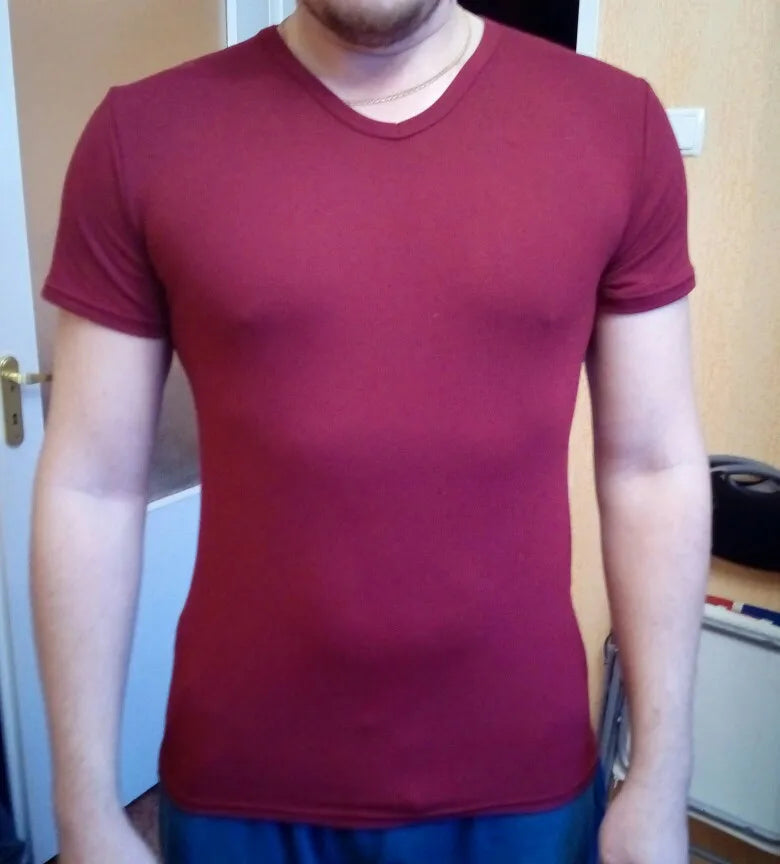MRMT V-Ausschnitt Shirt - 10 Farben S-5XL Strickshirt