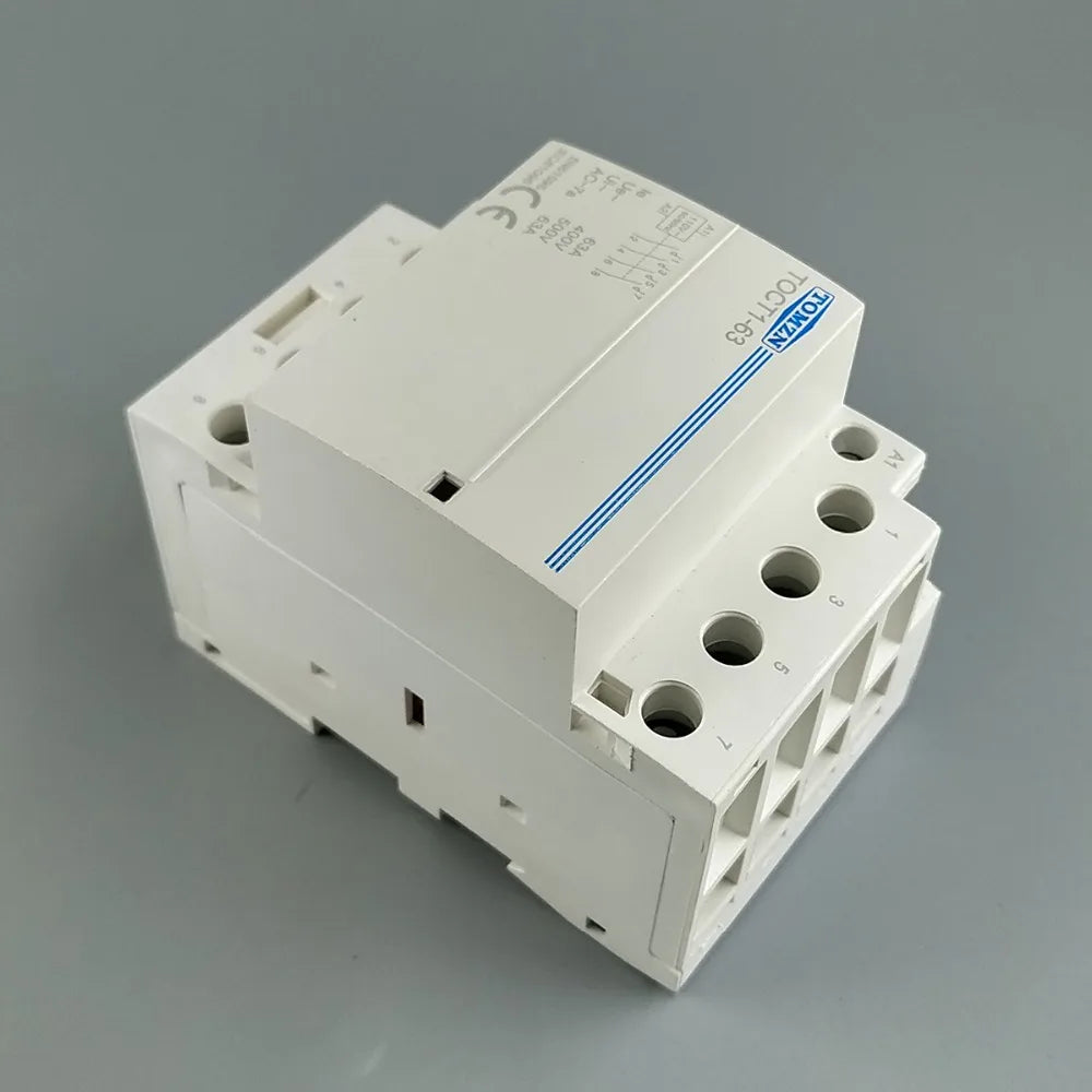 TOCT1 4P 63A 110V COIL 400V~ 50/60HZ Din rail Household ac Modular contactor  4NO or 2NO 2NC Contactors