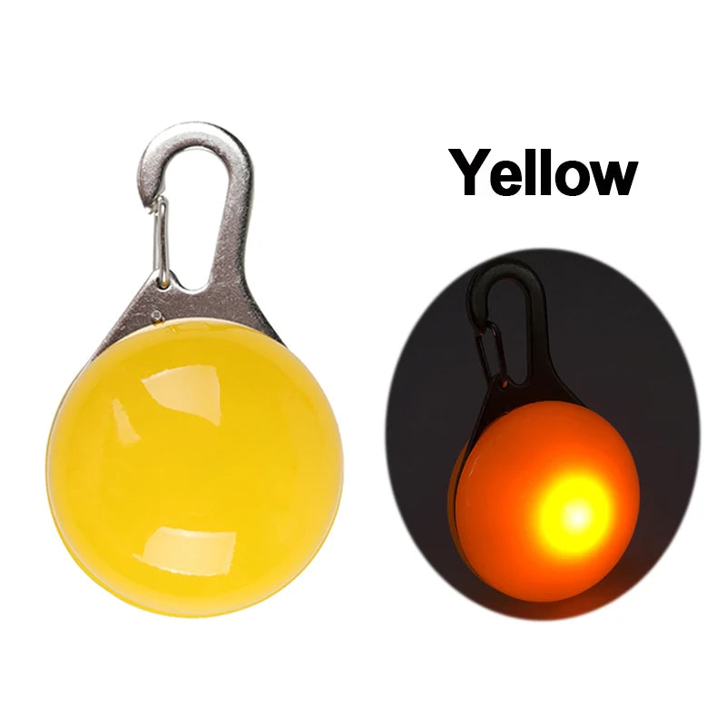 YUDODO Nylon LED Haustier Hund HalsbÀnder 2025: Nacht Sicherheit Blinkend Leuchtend Fluoreszierend - Tiere Hund Leine XS-XL 7 Farben Alle Jahreszeiten