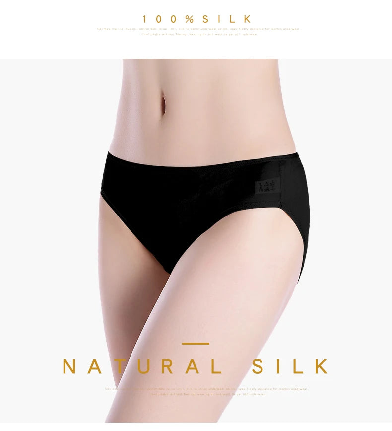 SuyaDream 3Stk/Los Frauen Höschen 100% Natürlich Seide Low-Rise Slips Gesund Basic Alltag Tragen Unterwäsche 2022 Neu Intimates