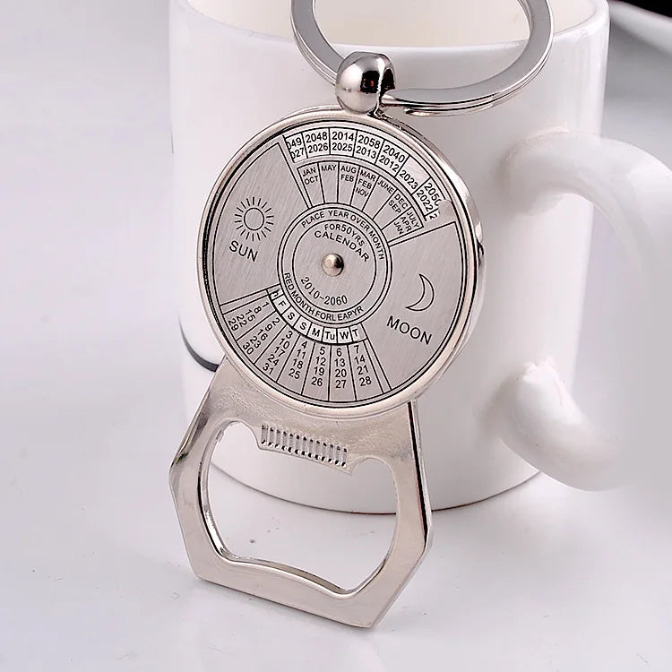 Perpetual Kalender Schlüsselanhänger - Metall 5cm Neu