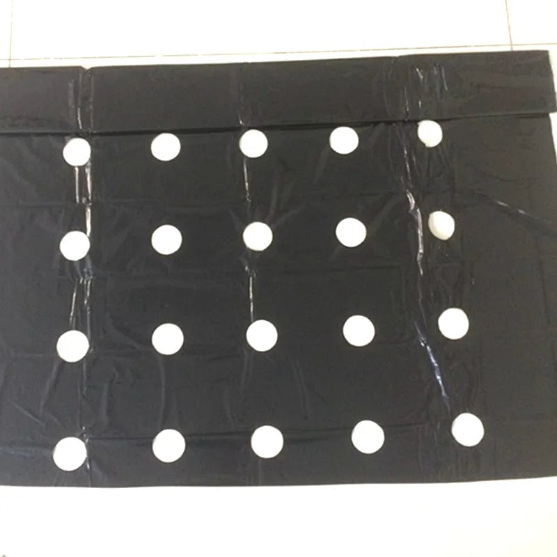 Tewango Perforierte Mulchfolie - 25m 0,95m 0,02mm 5 Löcher